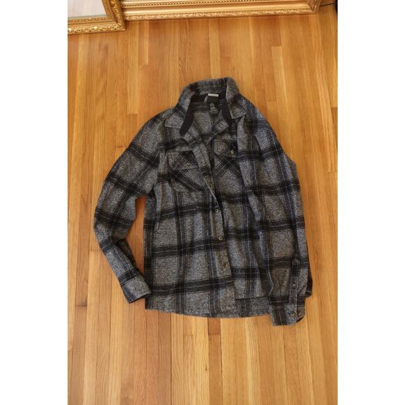 Colorado Clothing Black and Gray Flannel Mens Button Up Size Large - Picture 1 of 4